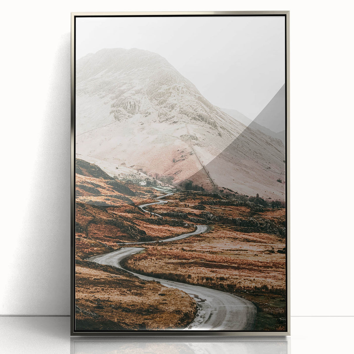 Farmhouse Wall Art – Serene Mountain Road for Rustic Country Decor