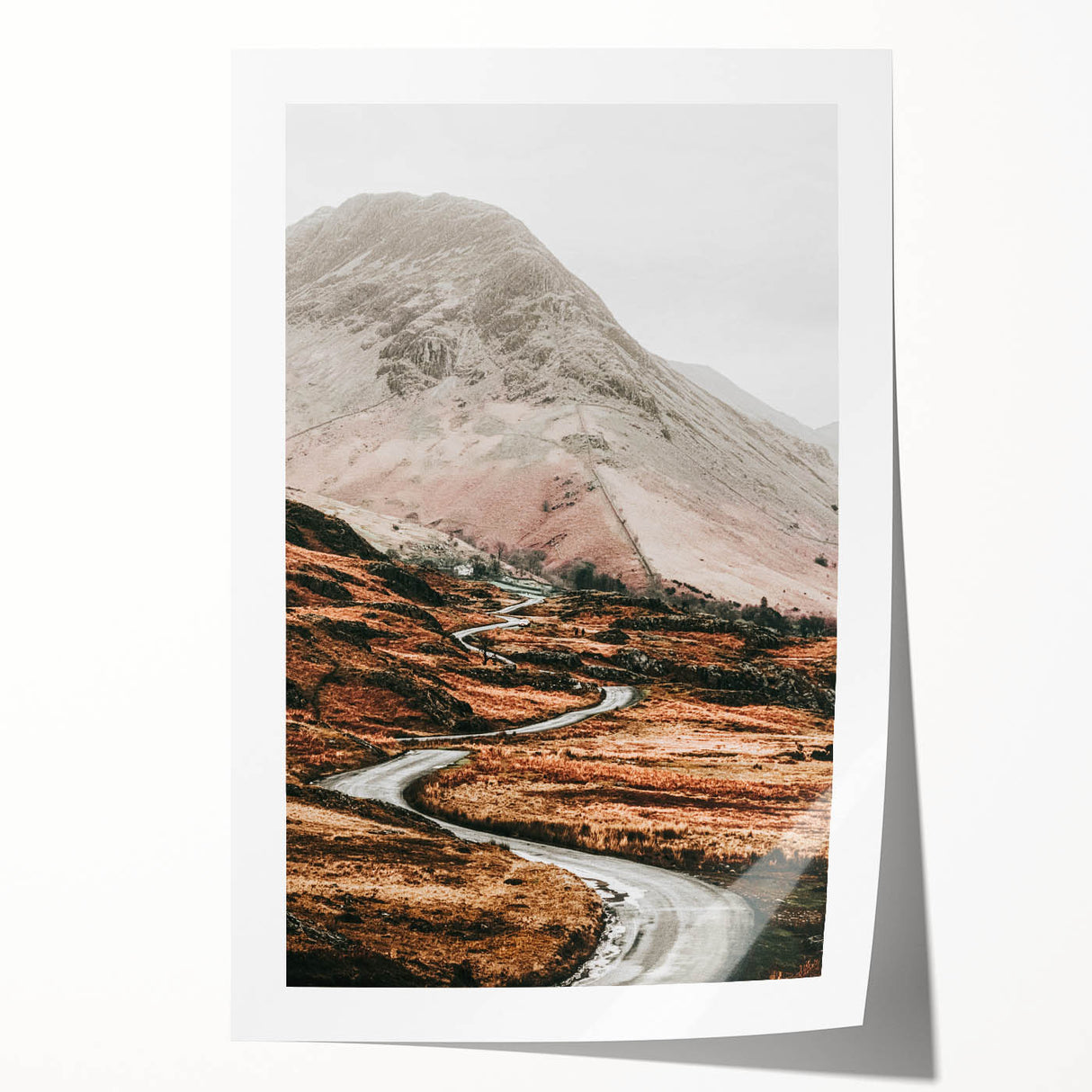 Farmhouse Wall Art – Serene Mountain Road for Rustic Country Decor