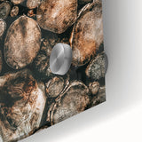 Farmhouse Wall Art – Rustic Wood Log Decor for Country Style Homes