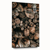 Farmhouse Wall Art – Rustic Wood Log Decor for Country Style Homes