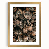 Farmhouse Wall Art – Rustic Wood Log Decor for Country Style Homes