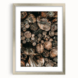 Farmhouse Wall Art – Rustic Wood Log Decor for Country Style Homes