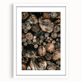 Farmhouse Wall Art – Rustic Wood Log Decor for Country Style Homes