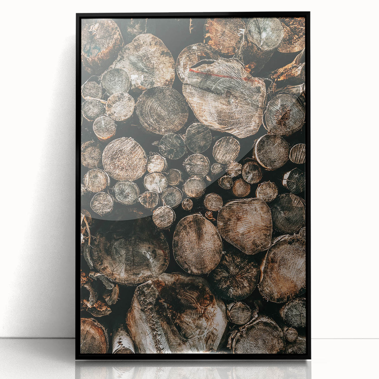 Farmhouse Wall Art – Rustic Wood Log Decor for Country Style Homes