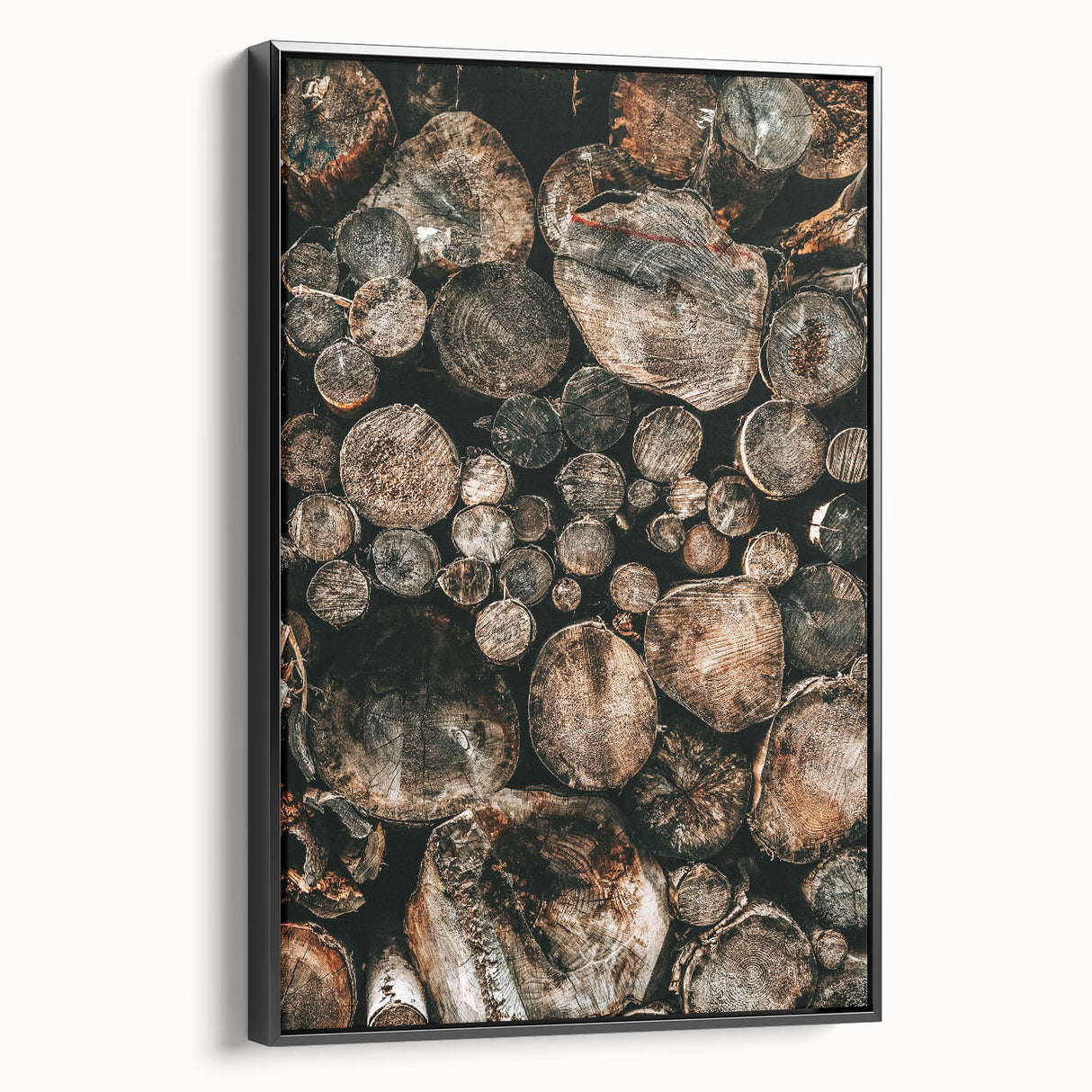 Farmhouse Wall Art – Rustic Wood Log Decor for Country Style Homes