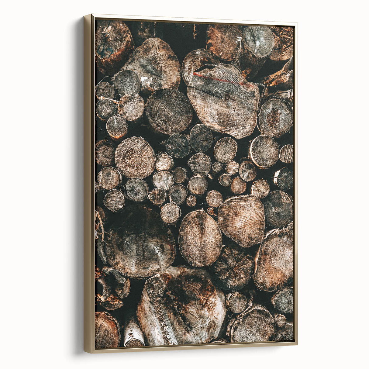 Farmhouse Wall Art – Rustic Wood Log Decor for Country Style Homes