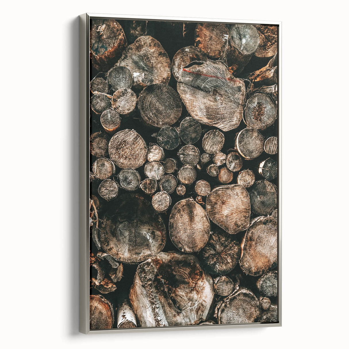 Farmhouse Wall Art – Rustic Wood Log Decor for Country Style Homes