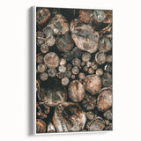 Farmhouse Wall Art – Rustic Wood Log Decor for Country Style Homes