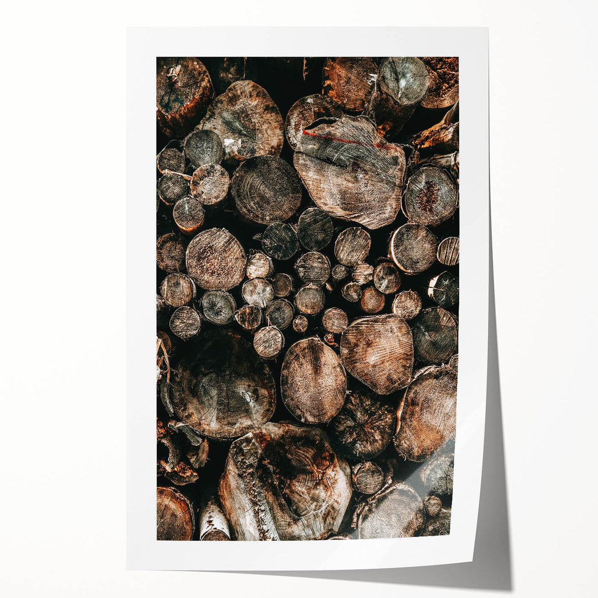 Farmhouse Wall Art – Rustic Wood Log Decor for Country Style Homes