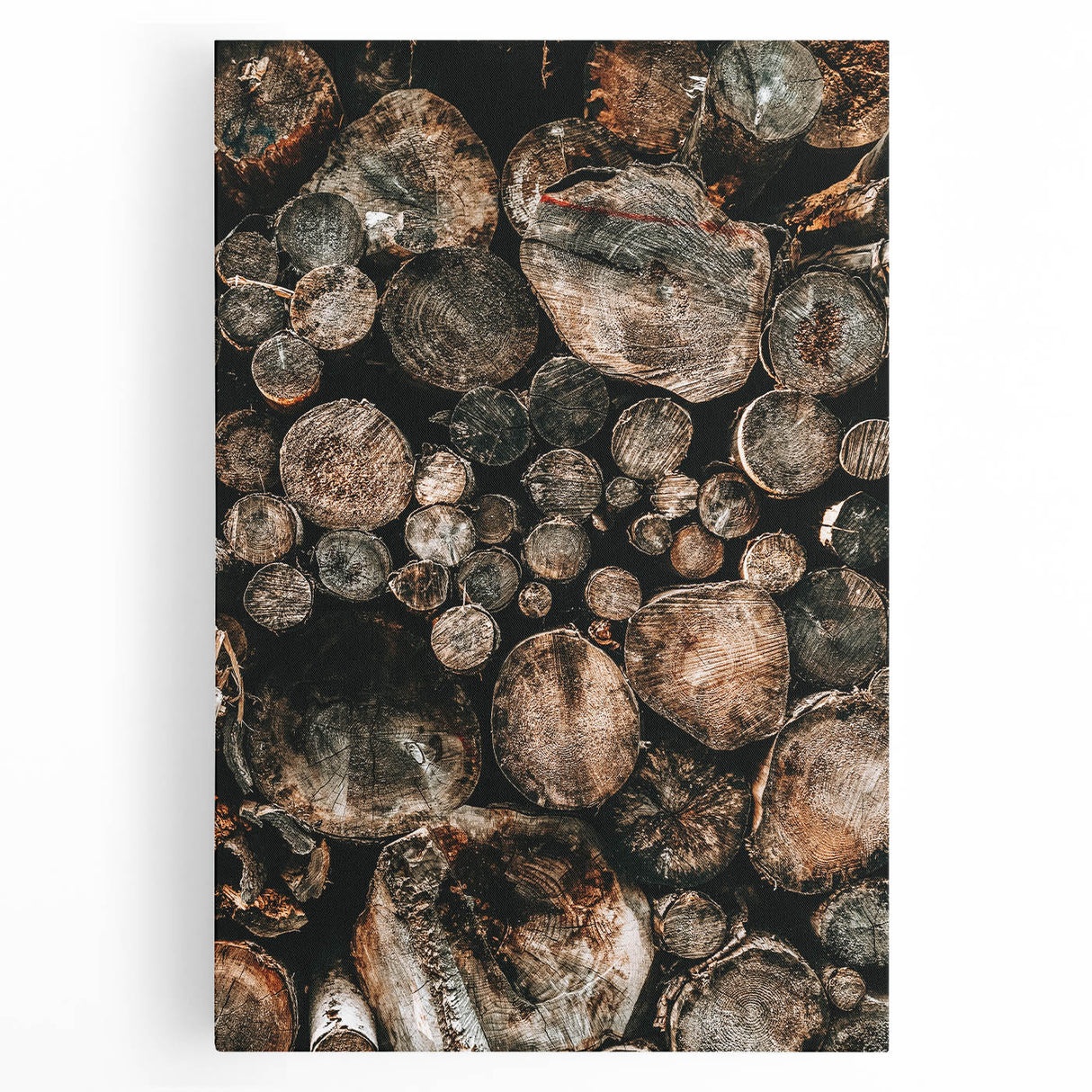 Farmhouse Wall Art – Rustic Wood Log Decor for Country Style Homes