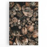 Farmhouse Wall Art – Rustic Wood Log Decor for Country Style Homes