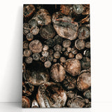 Farmhouse Wall Art – Rustic Wood Log Decor for Country Style Homes