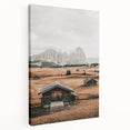 Farmhouse Wall Art – Rustic Cabin and Mountain Scene for Country Decor