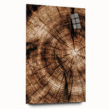 Rustic Farmhouse Wall Art – Wood Grain Tree Rings for Country Decor