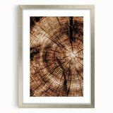 Rustic Farmhouse Wall Art – Wood Grain Tree Rings for Country Decor
