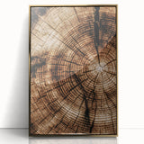 Rustic Farmhouse Wall Art – Wood Grain Tree Rings for Country Decor