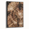 Rustic Farmhouse Wall Art – Wood Grain Tree Rings for Country Decor
