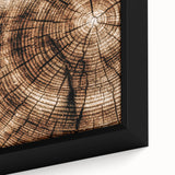 Rustic Farmhouse Wall Art – Wood Grain Tree Rings for Country Decor
