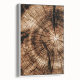 Rustic Farmhouse Wall Art – Wood Grain Tree Rings for Country Decor