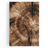Rustic Farmhouse Wall Art – Wood Grain Tree Rings for Country Decor