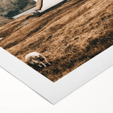 Farmhouse Wall Art – Tranquil Church in Rustic Mountain Scenery