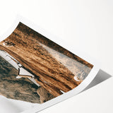 Farmhouse Wall Art – Tranquil Church in Rustic Mountain Scenery