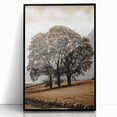 Farmhouse Wall Art – Majestic Trees in Rustic Country Landscape