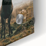 Farmhouse Wall Art – Majestic Stag in Misty Landscape for Rustic Homes