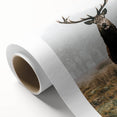 Farmhouse Wall Art – Majestic Stag in Misty Landscape for Rustic Homes