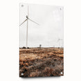 Farmhouse Wall Art – Wind Turbines in Open Field for Modern Rustic Decor