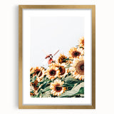 Farmhouse Wall Art – Bright Sunflowers with Rustic Windmill for Decor