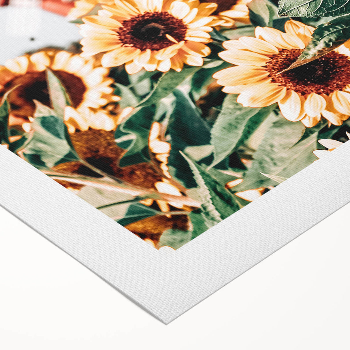 Farmhouse Wall Art – Bright Sunflowers with Rustic Windmill for Decor