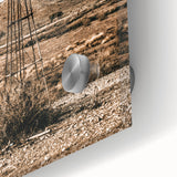 Farmhouse Wall Art – Rustic Windmill in Desert Landscape for Country Decor