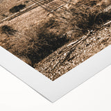 Farmhouse Wall Art – Rustic Windmill in Desert Landscape for Country Decor