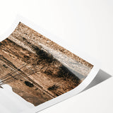 Farmhouse Wall Art – Rustic Windmill in Desert Landscape for Country Decor