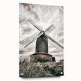 Farmhouse Wall Art – Classic Windmill with Dramatic Sky for Rustic Decor