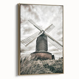 Farmhouse Wall Art – Classic Windmill with Dramatic Sky for Rustic Decor
