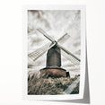 Farmhouse Wall Art – Classic Windmill with Dramatic Sky for Rustic Decor