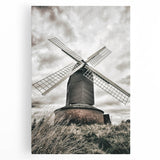 Farmhouse Wall Art – Classic Windmill with Dramatic Sky for Rustic Decor
