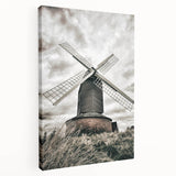 Farmhouse Wall Art – Classic Windmill with Dramatic Sky for Rustic Decor