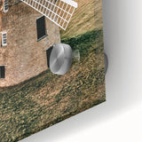 Farmhouse Wall Art – Classic Windmill in Rural Landscape for Rustic Decor