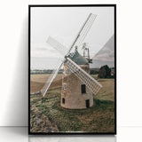 Farmhouse Wall Art – Classic Windmill in Rural Landscape for Rustic Decor