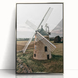 Farmhouse Wall Art – Classic Windmill in Rural Landscape for Rustic Decor