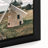 Farmhouse Wall Art – Classic Windmill in Rural Landscape for Rustic Decor