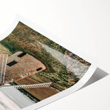 Farmhouse Wall Art – Classic Windmill in Rural Landscape for Rustic Decor