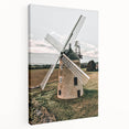Farmhouse Wall Art – Classic Windmill in Rural Landscape for Rustic Decor