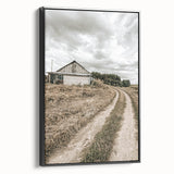 Farmhouse Wall Art – Rustic Path to Barn for Country Style Decor