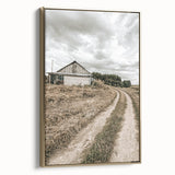 Farmhouse Wall Art – Rustic Path to Barn for Country Style Decor