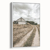 Farmhouse Wall Art – Rustic Path to Barn for Country Style Decor