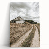 Farmhouse Wall Art – Rustic Path to Barn for Country Style Decor